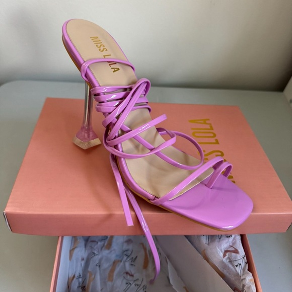 Miss Lola Shoes - Wassily heels purple size 7.5